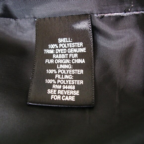 Sonoma woman's semi-fitted black quilted jacket with zippered sleeves size L - Picture 10 of 11